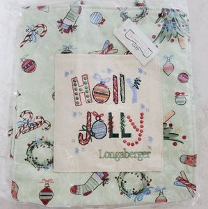 🍭 LONGABERGER "HOLLY JOLLY" TINY TOTE BAG 🍭